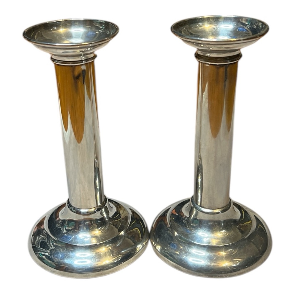 Elegant VTG Sterling Silver Candlestick Holders.